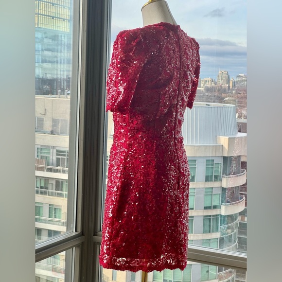 🆕 REBECCA VALLANCE 🧿 NWOT x Nicky Hilton Leyla Short Sleeve Mini Dress, Sz US2 - Picture 9 of 17